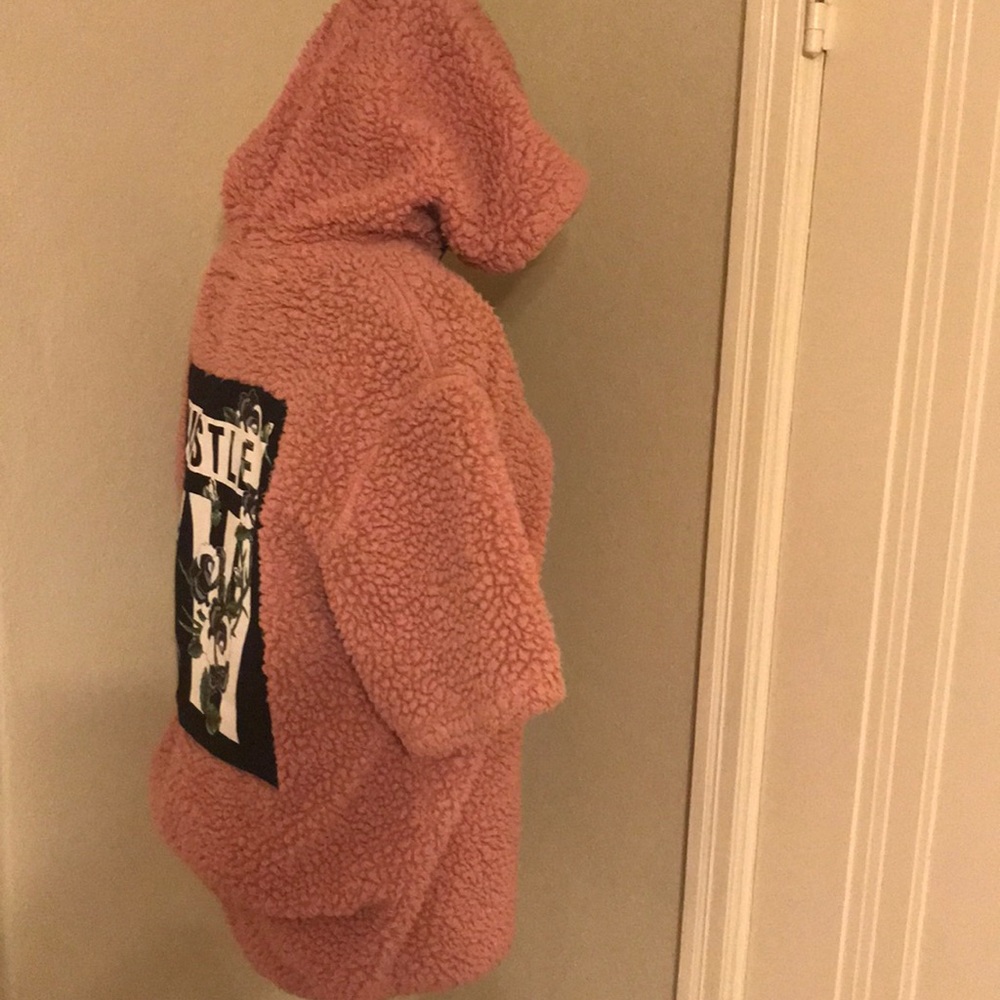 Size medium Five.By.Five pink Hustle hoodie